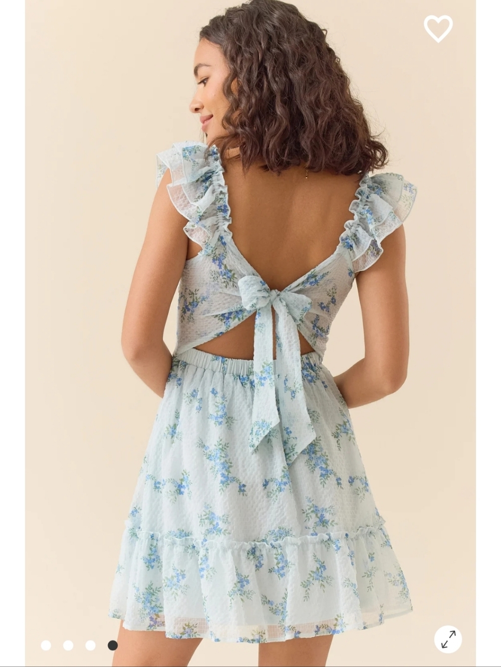 Floral Mini Dress TIE BACK